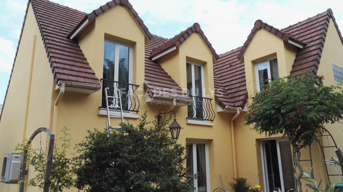 Façade après rénovation des façadiers à Tournan-en-brie : transformation réussie Notre rénovation à Tournan en brie, Seine et Marne