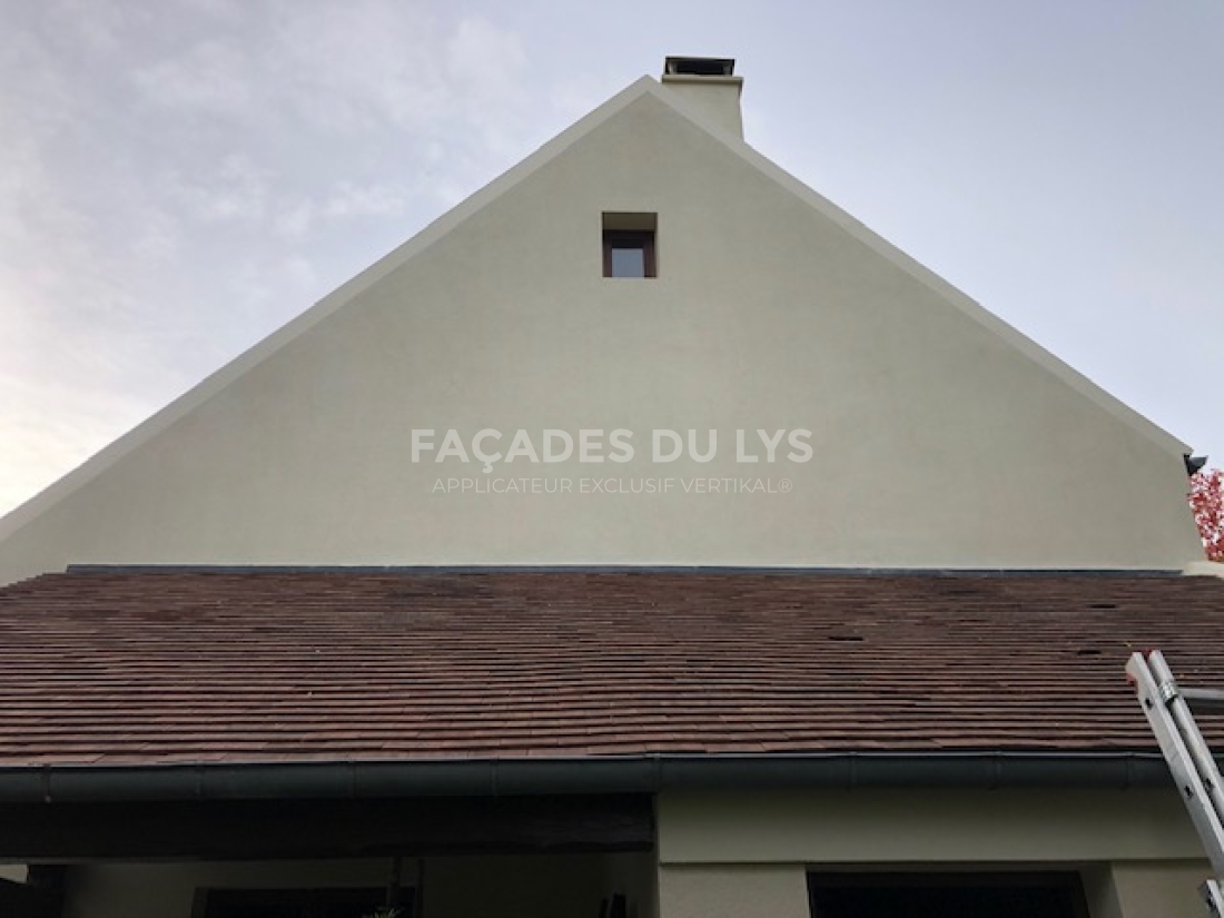 Façade après réparation des fissures à Tournan-en-brie : transformation réussie Notre rénovation à Tournan en brie, Seine et Marne